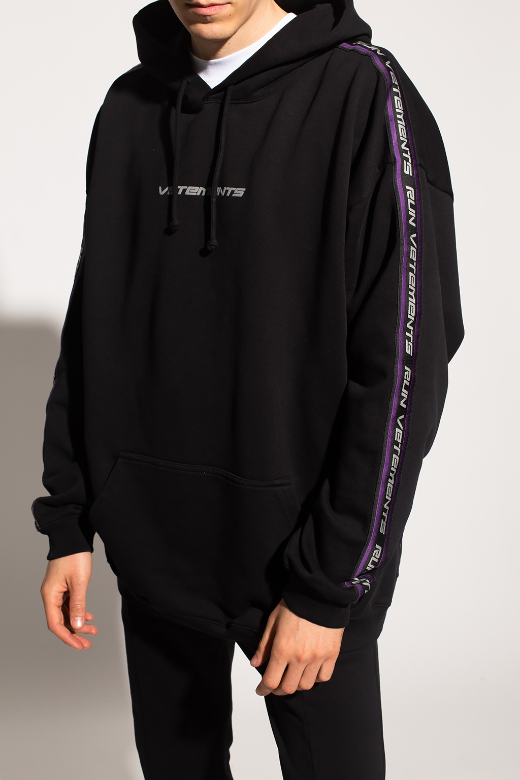 Hoodie with logo VETEMENTS IetpShops GB john elliott black